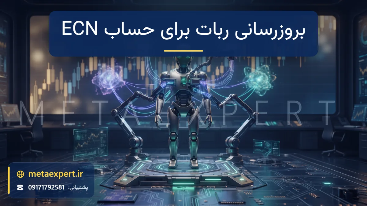 ربات در جایگاه سرویس در حال نصب ماژول‌های اتصال پرسرعت با خطوط نوری متصل به شبکه گره‌های نقدینگی برای بروزرسانی ربات برای حساب ECN